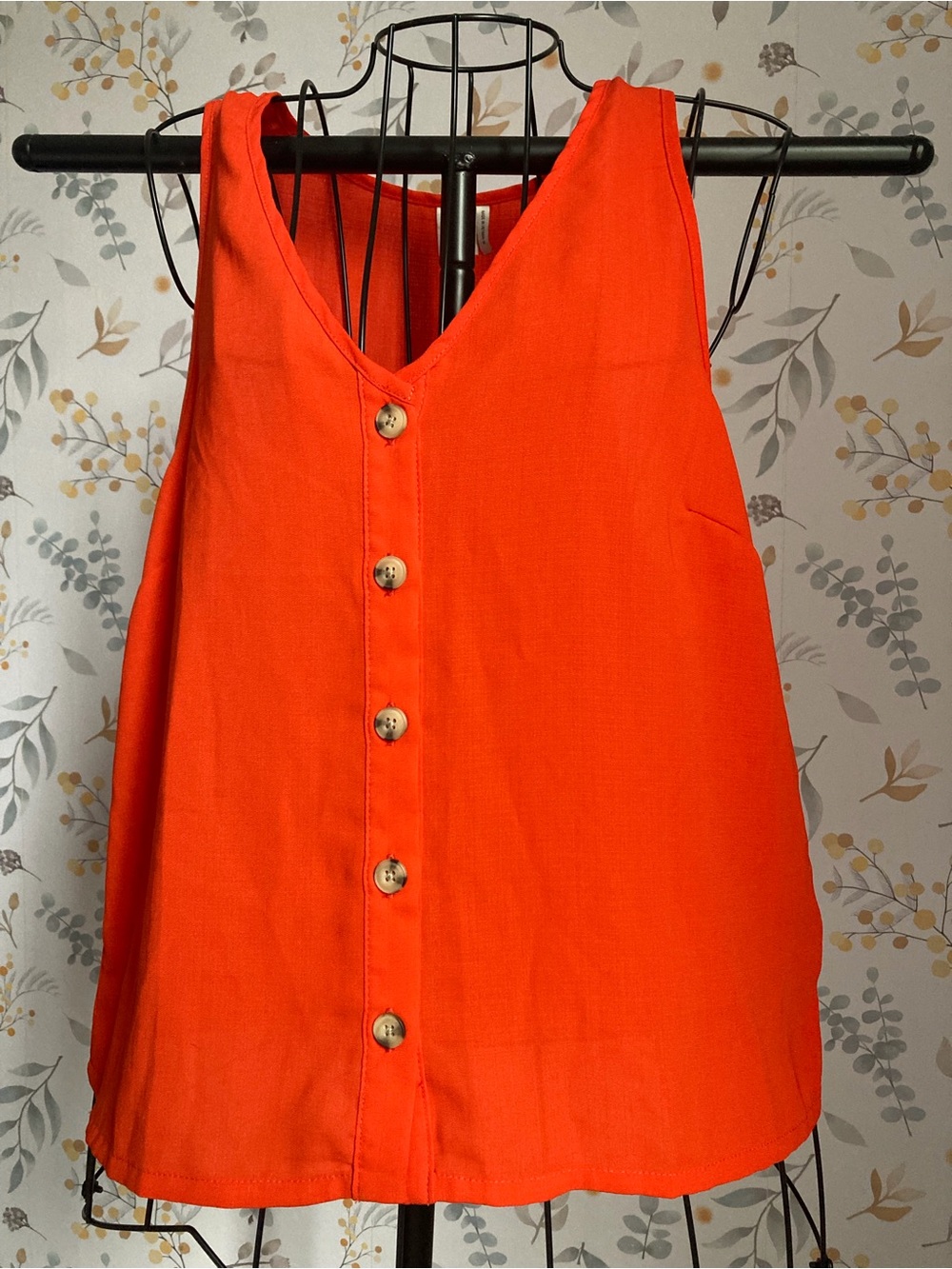 Paper Crane Red V-Neck Top